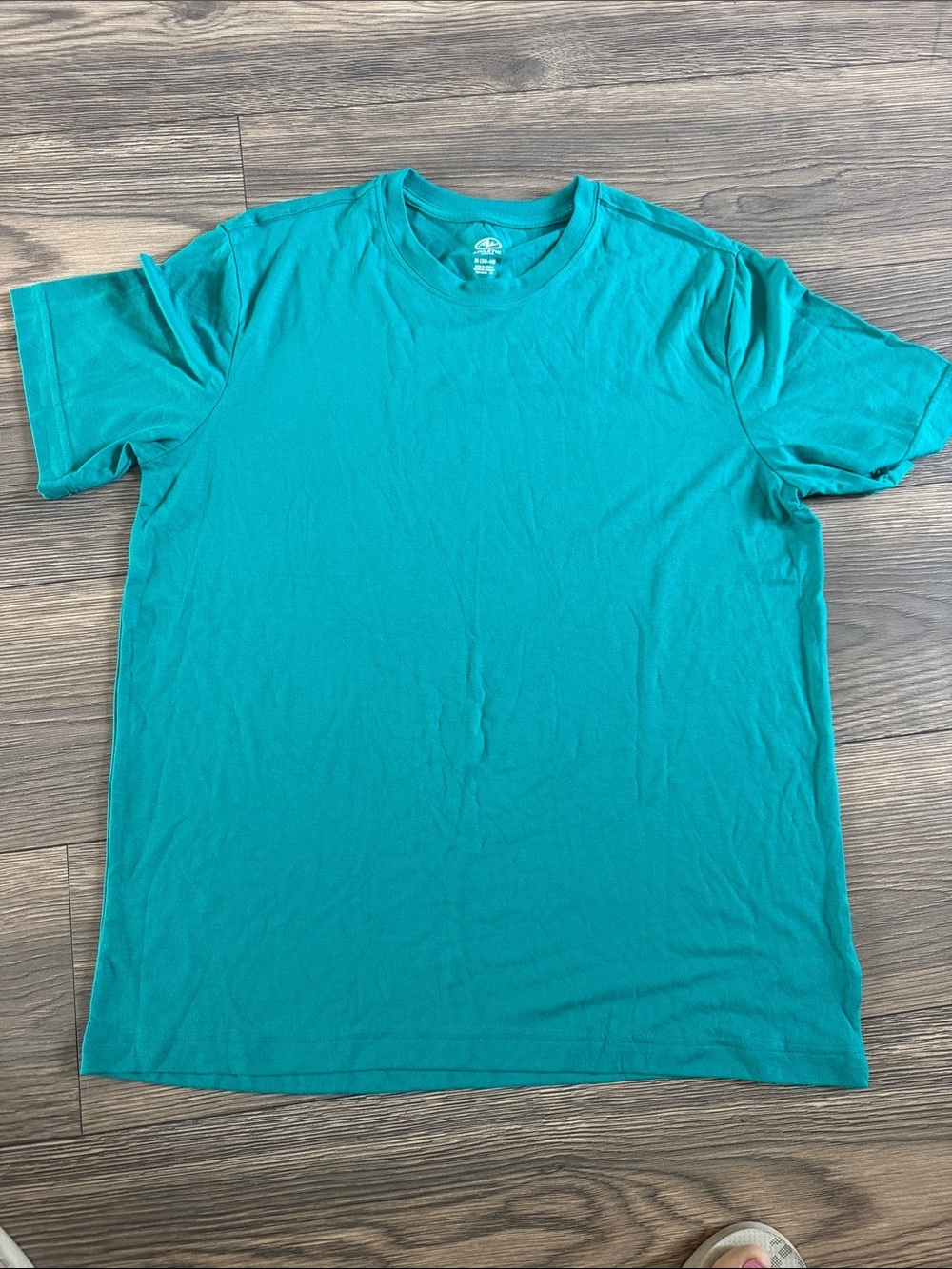Athletic Works Teal Crew Neck Short Sleeve Tee